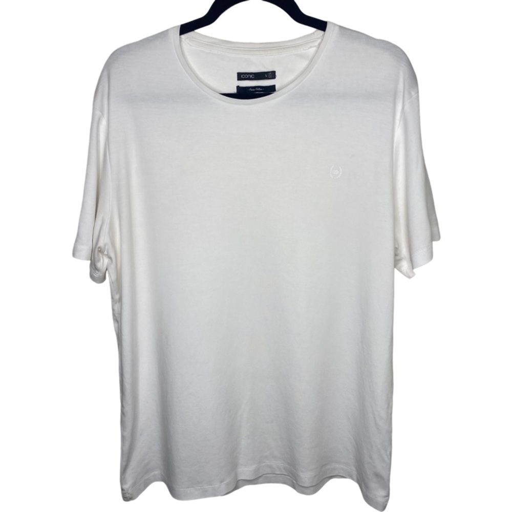Iconic - Pima Cotton - White T-Shirt - Men’s Large